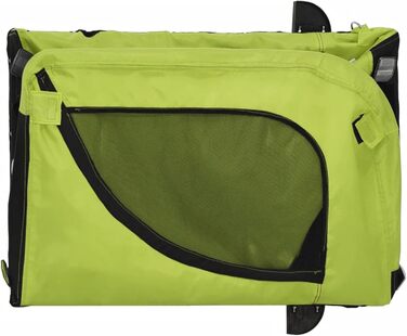 SECOLI Причіп для собак, візок для собак, буги для собак з відбивачем. Причіп для велосипеда для собак до 45 кг, зелений, 136 x 69 x 73.5 см