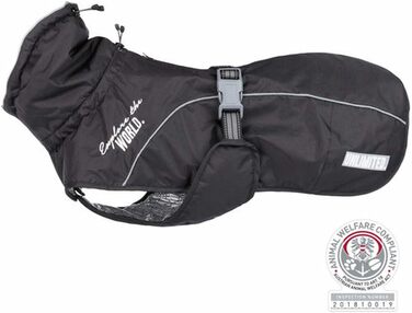 Зимова куртка для собак TRIXIE WINTERMANTE Expore, чорна, водонепроникна, вітронепроникна, 62 см, XS, для прання в машині