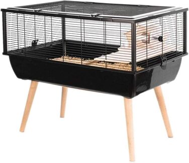 Клітка для гризунів Zolux Neo Nigha мала, 77,5×47,5×64,5 см, чорна