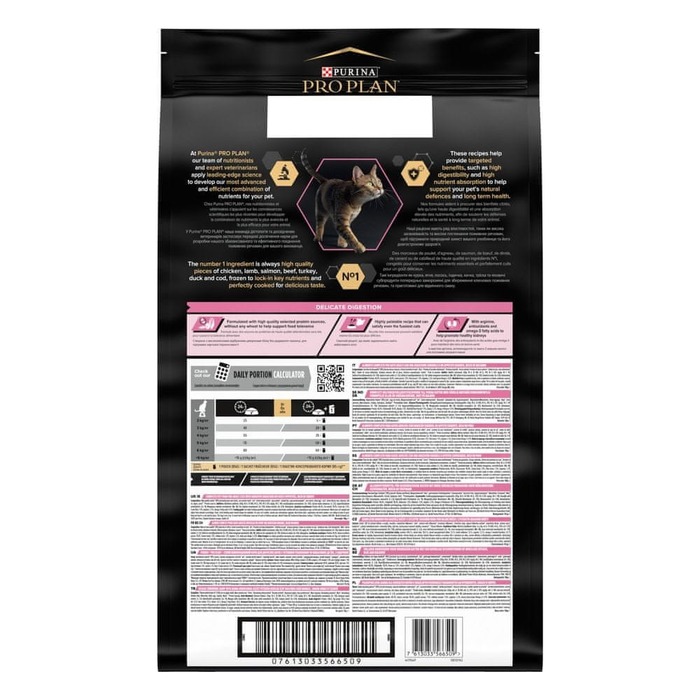 Корм для дорослих котів PRO PLAN Adult Delicate Digestion з індичкою, 10 кг