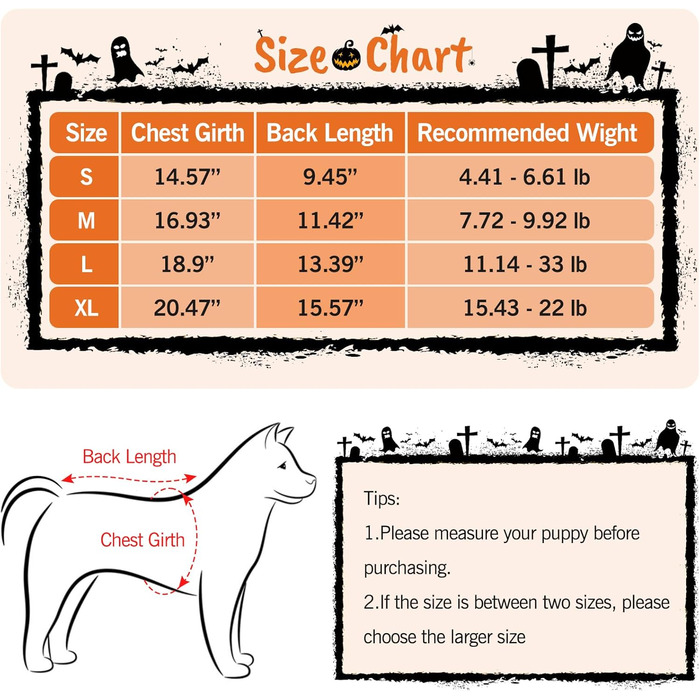 Костюм для тварин: лате, костюм для собак та котів на Хелловін, костюм для маленьких та середніх собак, костюм для Хелловін та Різдво