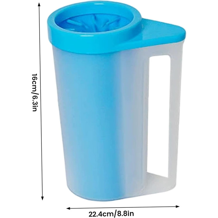 Очисник лап для собак DAGLLGEW: м'яка силіконова щітка, 360° очищення, портативний набір для дому та прогулянок