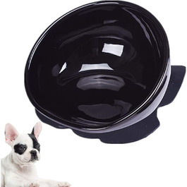 Керамічна миска для собак JYHY Bulldog чорна