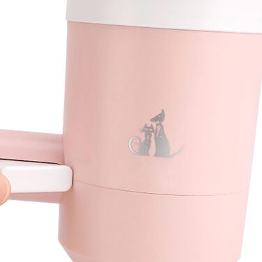 Автоматичний очищувач лап для собак: миска для лап з силікону, портативна, обертається на 360 градусів, для маленьких собак та котів (Рожевий)