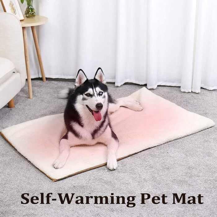 Самогріючі подушки для домашніх тварин GGoty, тепле ліжко для котів та собак, неслизьке покриття, 2 шт., білий