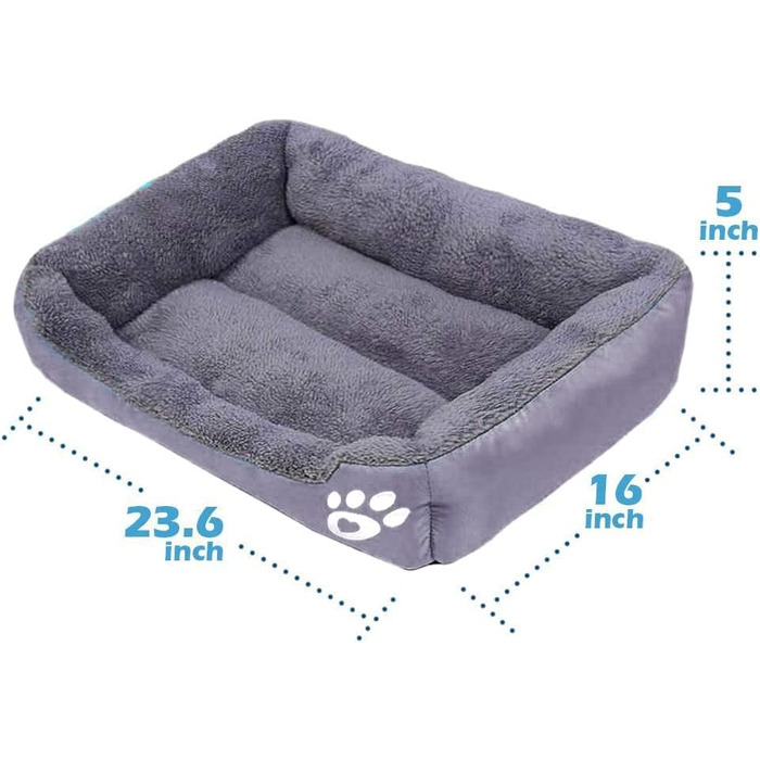 Килимок для собак Powerking: м'який, миючий, для собак, цуценят, сон та невеликих домашніх тварин (Світло-сірий)