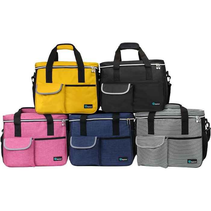 Сумка-органайзер для собак PetAmi: дорожня сумка для корму та аксесуарів, ідеальна для кемпінгу та подорожей з домашніми тваринами (середня)