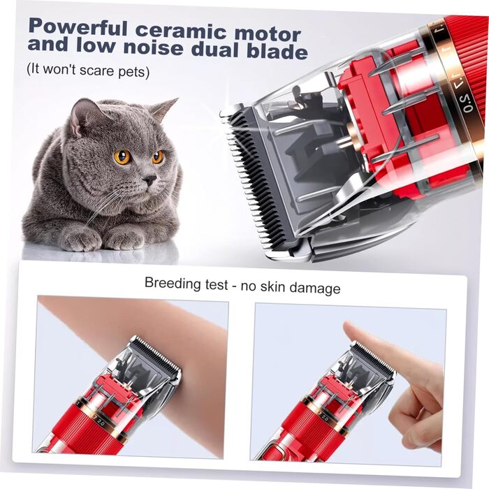 Триммер для собак та котів BESPORTBLE: бездротовий, тихий, з LED-дисплеєм та аксесуарами