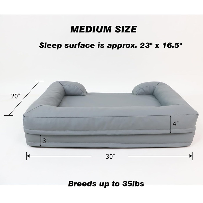 Практичне ортопедичне ліжко для собак та котів знімний чохол, водонепроникне, велике (M) 76х51х18 см