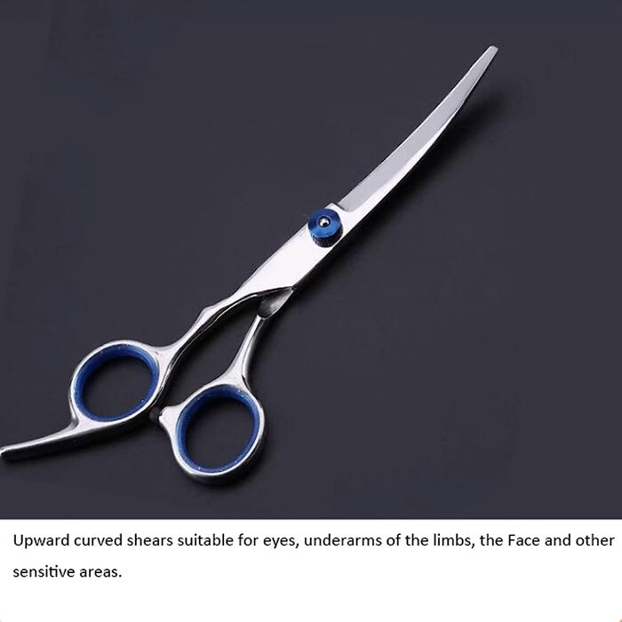 Набір професійних ножиць для грумінгу собак та котів, вигнуті ножиці для фінальної обробки