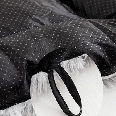 Килимок для собак великих порід Chickwin, для котів, миючий, м'який, з ортопедичною матрацом, заспокійливий, антистрес, плюшевий, 110*80 см, світло-сірий