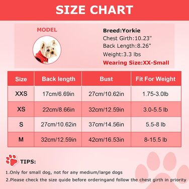 Світшот для собак маленьких порід, чорно-червоний, розмір M, для дівчаток та хлопчиків, в клітинку, одяг для чихуахуа, йоркширського тер'єра, цуценят