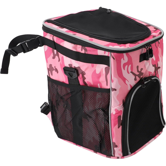 Кошик для собак Cryfokt, знімний, водонепроникний, 29 x 30 x 37 см (Рожевий камуфляж)