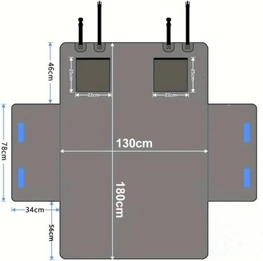 Захист для багажника автомобіля для собак Mercedes Benz V-Klasse W447 I (2014-2025), вологостійкий та стійкий до подряпин, з боковинами та захистом краю багажника