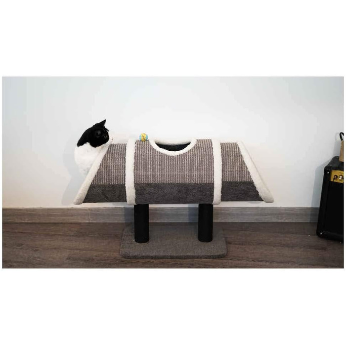 Туннель для котів Tyrol Katzentunnel, антрацитовий колір, 94 x 52 см, 1 шт.