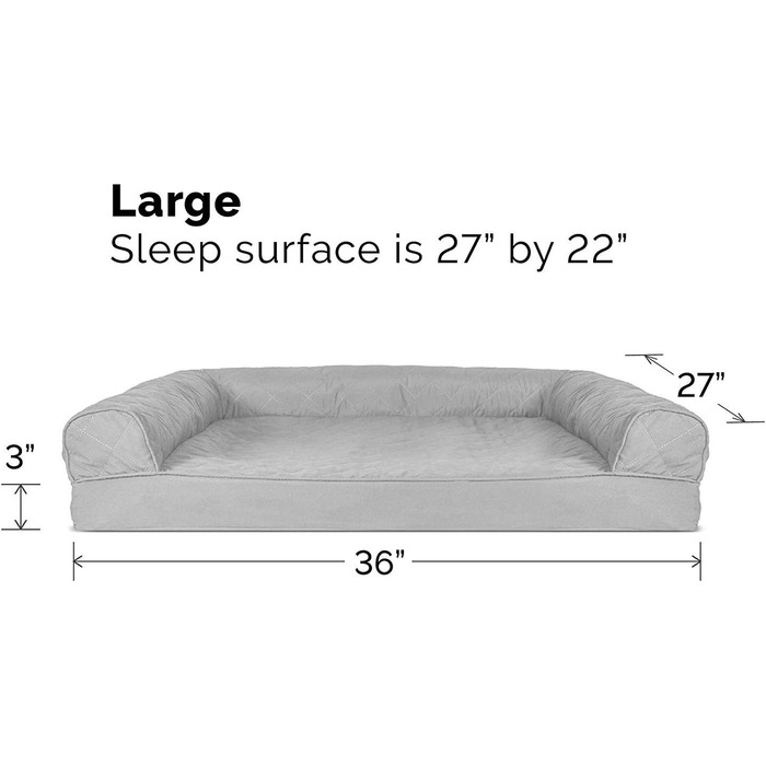 Кішечка Furhaven: ліжко для собак та котів з гелевим охолодженням, 91x69x17 см, сріблясто-сірий колір