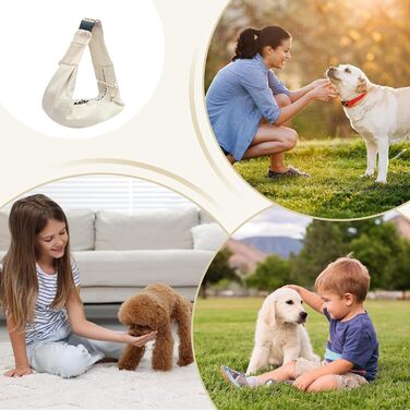 Сумка-переноска для собак - дихаюча, з регульованими ременями | Легка переноска для собак, ідеальна для прогулянок та активного відпочинку (Бежева)