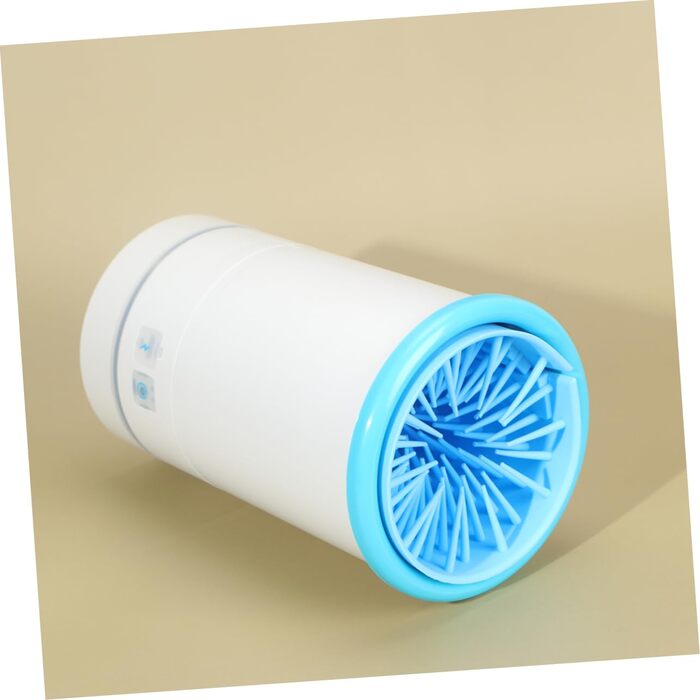 Пристрій для миття лап тварин Cosmevivi - автоматичний, USB, силіконовий, для собак та котів, червоний