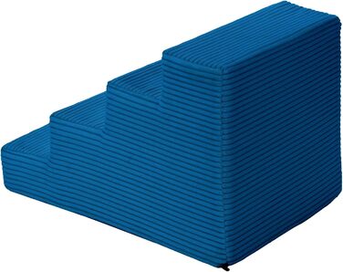 Сходинка для собак Velinda з 4 сходинками, також підходить для котів. Допомагає домашнім тваринам легко підніматися. Матеріал: пінопласт, колір: темно-синій (Cord)