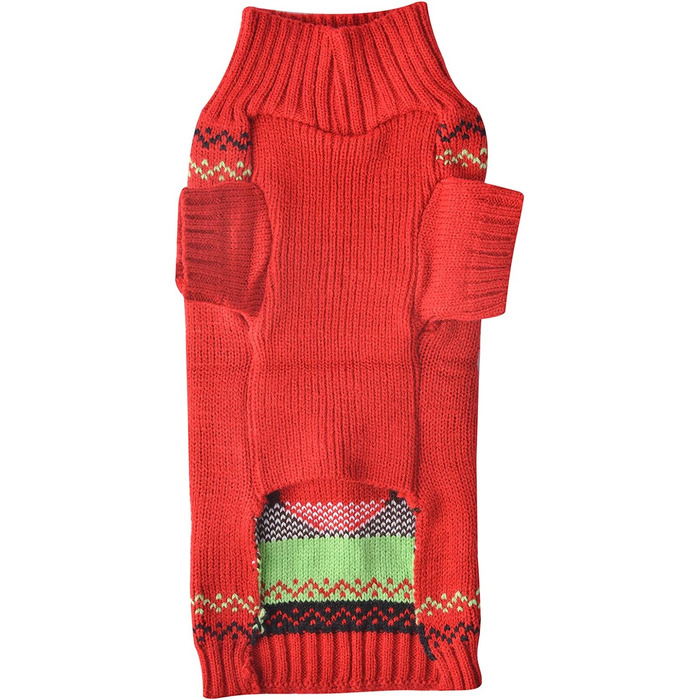 Стильний зимовий светр для собак на Новий рік з оленем (XXL, червоний)