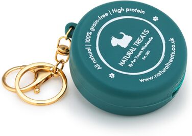 Сумка для ласощів для собак Natural Treats, міцна, з кліпсами для повідка, ключів та блискавками, для подорожей та прогулянок, 1 шт.