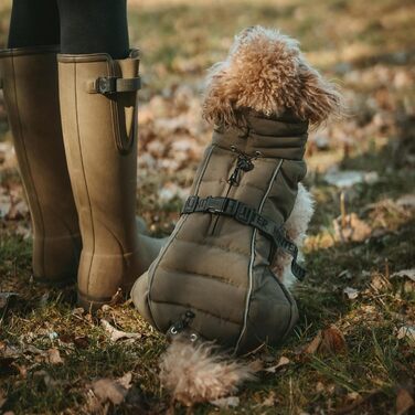 HUNTER Hundemantel Paxson оливковий, теплий, водонепроникний, для собак, розмір 50