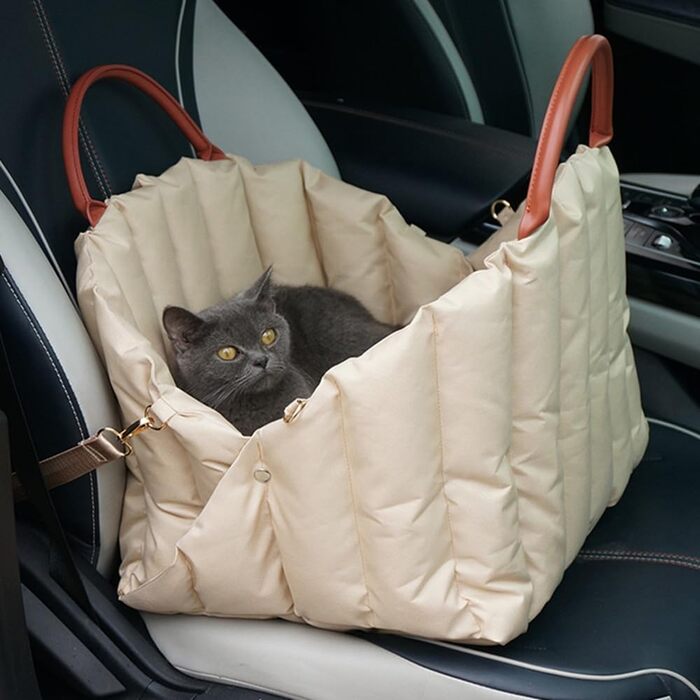 Автомобільний лежак для собак у багажник, 55x42x42 см, світло-хакі