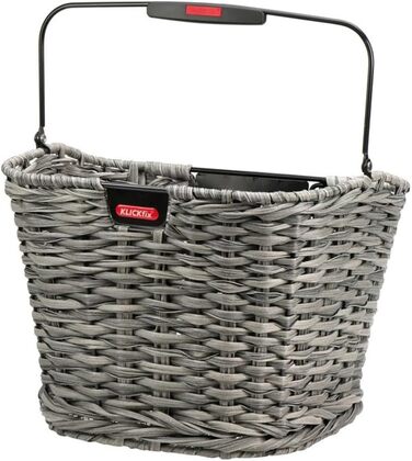 Кошик для велосипеда KlickFix Structura, 34x25x27 см, плетіння з очей (росянка)