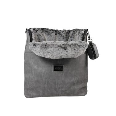 Рюкзак для собак Myxa: переноска для маленьких собак, дихаючий дах, багатофункціональний (антрацит)