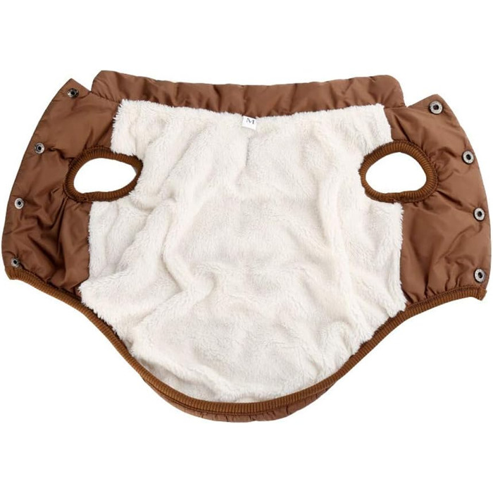 Теплий зимовий одяг для собак MISSMAO: флісова куртка з відбиваючими елементами, зручна в одяганні, колір кава, розмір 2XL