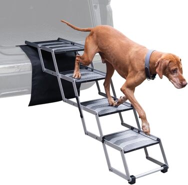 Сходинка для собак VOSS.PET, 4 сходинки, з алюмінію, з килимком, для автомобіля