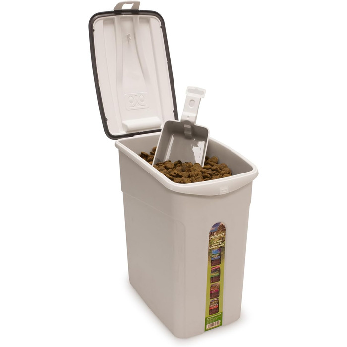 Контейнер для корму Arquivet для собак та котів, 14 л, 5 кг, з дозатором, для зберігання корму
