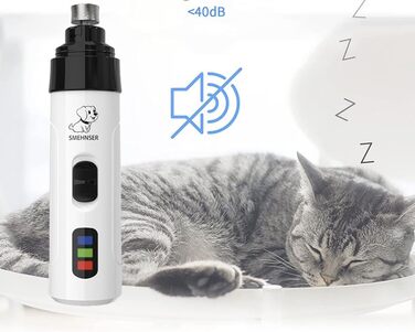 Електричний триммер для собак OrthoTrimmer від SWZEC - безпечний та ефективний для догляду за кігтями вдома (білий)