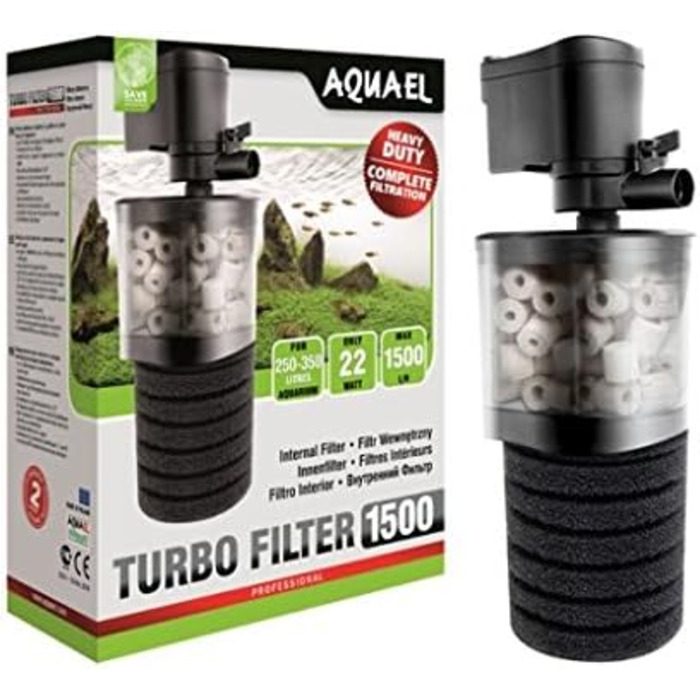 Фільтр для акваріума Aquael Turbo 1500 N v2, внутрішній, 1 шт.