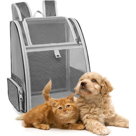 Рюкзак для транспортування домашніх тварин: переноска для кота/собаки 40x32x28 см. Підходить для котів та собак середніх та малих порід (до 5 кг).