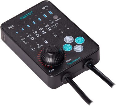 AQPET Neptune Wave помпа для циркуляції води з магнітним кріпленням, для морського акваріума, 4000 л/год, чорна