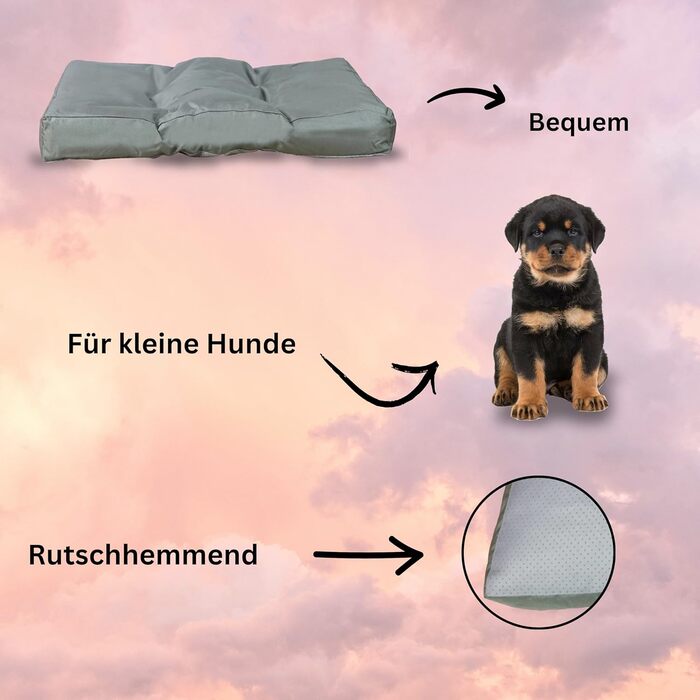 Лежанка для собак Frosal: водонепроникна, миється, розміри M, L, XL (M - 72x50 см)