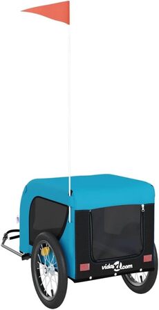 Причіп для велосипеда Gecheer для собак та інших домашніх тварин, блакитний (124 x 65 x 66 см)