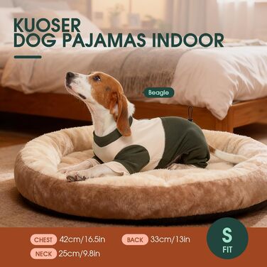 Теплий флісовий костюм для собак Kuoser, зимовий одяг для маленьких собак, зелений, розмір S