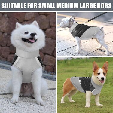 Водонепроникна куртка для собак Idepet: тепла та зручна на осінь/зиму (S, сірий)