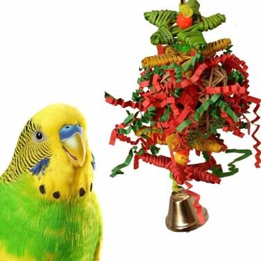 Іграшка для птахів Super Bird Creations Crinkle Little Star, різдвяна, 15,2 x 5,1 см