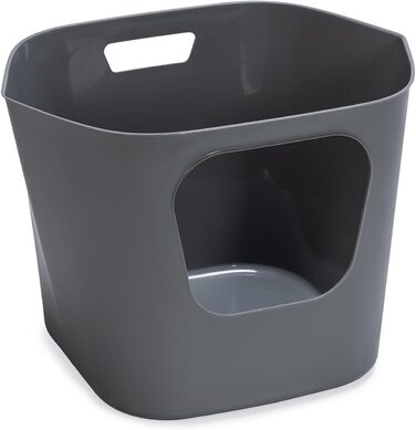 Karlie Katzentoilette Lotus Eco L - сірий лоток для котів з еко-матеріалу (54,4 x 43,9 x 40,5 см)
