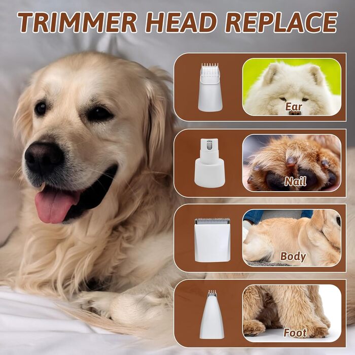 Професійний триммер для собак Paw Trim Pro 5-в-1: стрижка, шліфування кігтів, LED-підсвітка, лазерний цілик