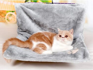 Обогреваемая лежанка для кошек и маленьких собак, лежанка-плитка для підвіконня, сіра