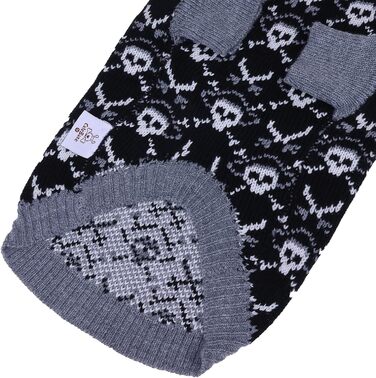 Светр для собак Cutebone на Halloween з принтом піратського черепа, одяг для цуценят, зручні світшоти та накидки з отвором для повідка, DS39M-DE M