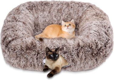 Туннель для котів Vuxava XXL сірий – іграшка та котяча печера з м'якою лежанкою, 100×82 см, 180 см, 2 входи, можна прати та розбирати