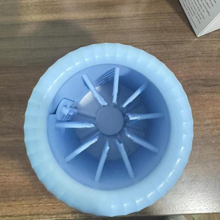 Електричний очищувач лап для собак, перезаряджуваний, автоматичний, блакитний