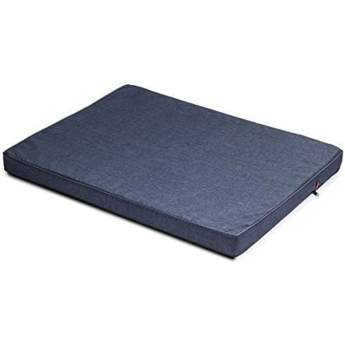 Матрац для собак BOUTIQUE ZOO XL 120x100x6 см, синій, кодура, м'який, елегантний, праний, для великих і малих порід