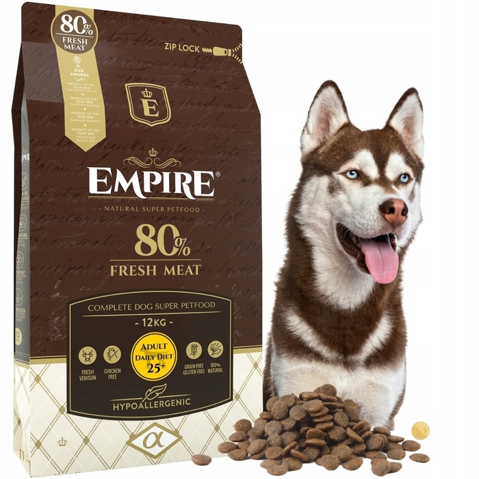 Сухий корм EMPIRE для дорослих собак великих порід, гіпоалергенний, без курки, 12 кг