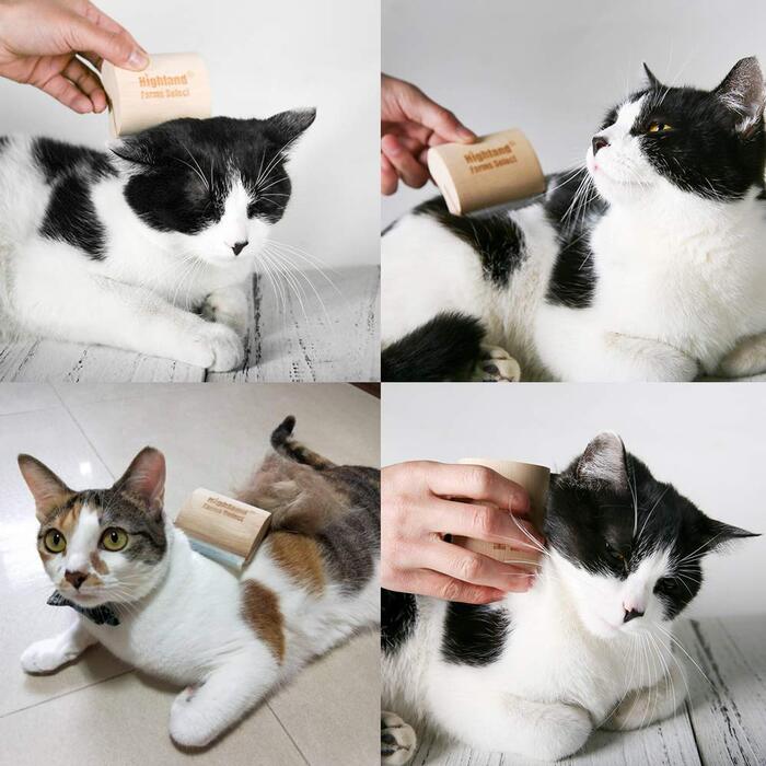 Інструмент для догляду за шерстю собак, котів та коней: ергономічна дерев'яна щітка, професійний гребінець для грумінгу, безболісний для короткої та довгої шерсті, видаляє шерсть та бруд - 6,5 см